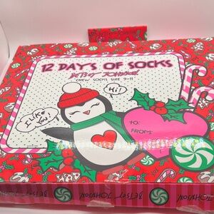 Betsey Johnson Holiday Penguin Socks Set